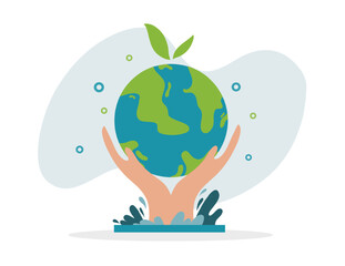 earth vector design for ozone and earth day event