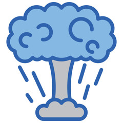 Destruction Blue White Icon