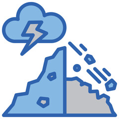 Collapse Blue White Icon