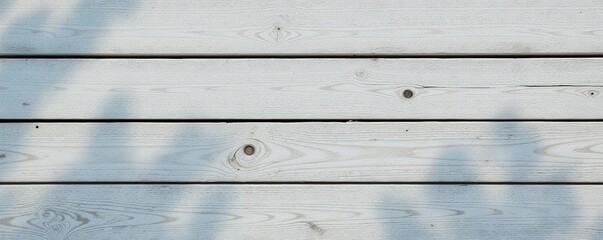 Fototapeta premium Sun-bleached wood planks, weathered gray, cracked surface, board, light