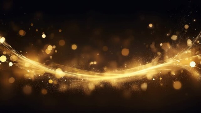  A sophisticated background featuring a soft bokeh effect with glowing golden orbs and a subtle, flowing light trail against a dark, slightly textured backdrop. The image conveys a sense of luxury, ce