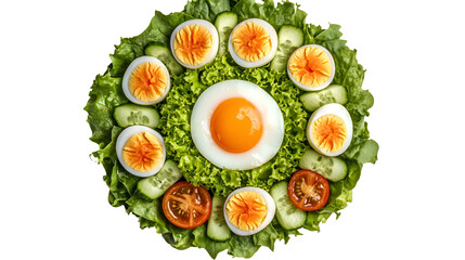 Vegetable plates with meat, fish and eggs. Complete diet for the day. Various breakfasts, lunches, snacks. Time to eat healthy foods. Eating by the hour. Health concept.