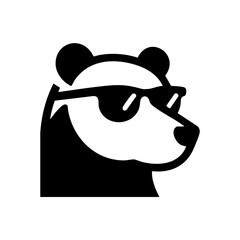 Cool Brown Bear Icon Symbol Logo
