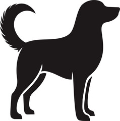 dog silhouette vector