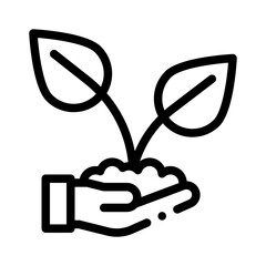 plant line icon