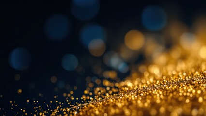 golden bokeh background