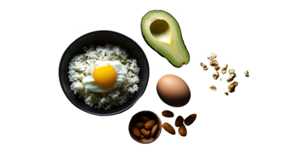 Vegetable plates with meat, fish and eggs. Complete diet for the day. Various breakfasts, lunches, snacks. Time to eat healthy foods. Eating by the hour. Health concept.