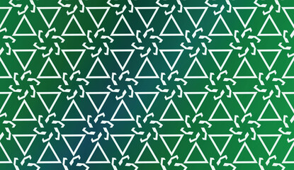 Fototapeta premium Template With Geometric Pattern. Vector Illustration. Triangles Style. Colorful Gradient Background