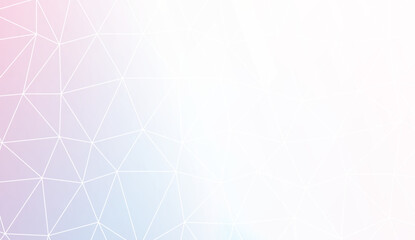 Triangles mosaic cover. For flyer, screen, business presentation. Vector illustration. Blur Sweet Dreamy Gradient Color Background.