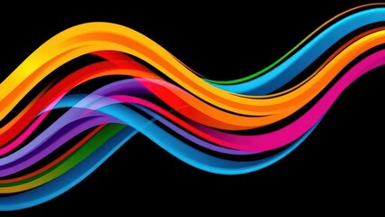 abstract colorful wave background