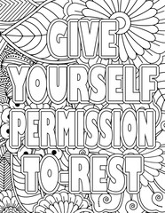 Gym-Motivational Quotes Coloring book Cover Pages