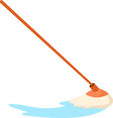 Illustration of a child cleaning