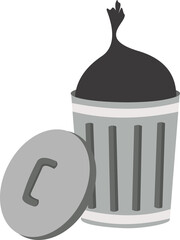 Illustration of a child cleaning