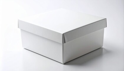 A Simple Elegant White Cardboard Gift Box Perfect for Packaging Presents