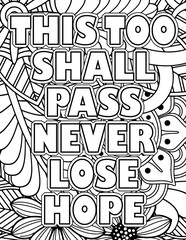 Gym-Motivational Quotes Coloring book Cover Pages
