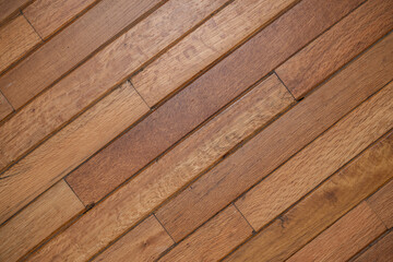 Fototapeta premium Suelo de Madera con Patrón Diagonal