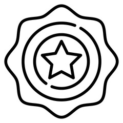 Outline Badge Icon