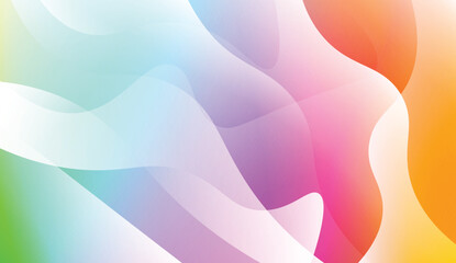 Modern Background With Wave Gradient Shape. For Your Design Wallpapers Presentation. Vector Illustration with Color Gradient.