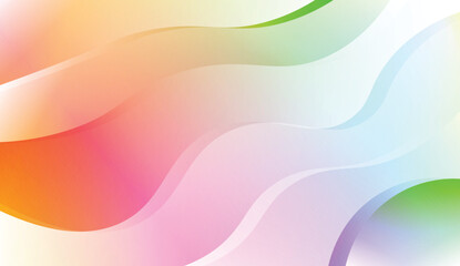Wave Abstract Background. For Business Presentation Wallpaper, Flyer, Cover. Vector Illustration with Color Gradient.