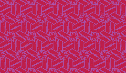 Pattern with polygonal geometric elements. Vector Seamless illustration. Template for wallpaper, interior design, decoration, scrapbooking page.