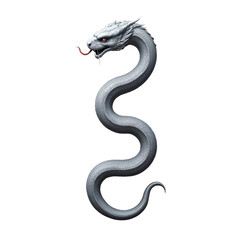 Obraz premium Elegant mythical serpent with intricate details.