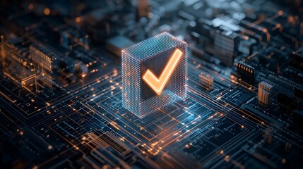 Approved digital circuit.  Verification on a motherboard