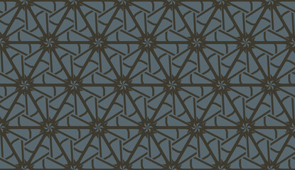 Fototapeta premium Template background with curved line. Triangles style. Vector illustration. For flyer, screen, business presentation.