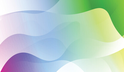 Wavy Background. For Design Flyer, Banner, Landing Page. Vector Illustration with Color Gradient.