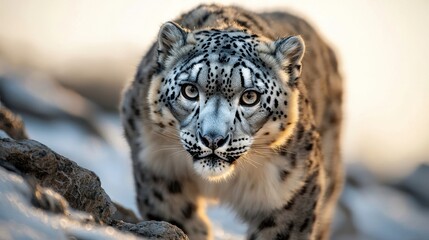 Snow Leopard Portrait Wildlife Animal