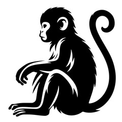 black and white vector silhouette