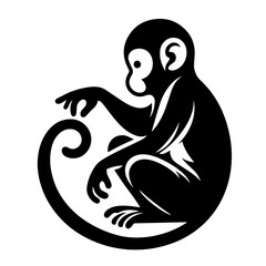 black and white vector silhouette