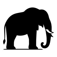 black and white vector silhouette