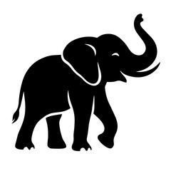 black and white vector silhouette