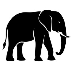 black and white vector silhouette