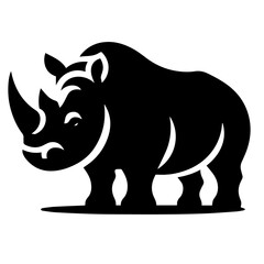 black and white vector silhouette