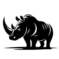 black and white vector silhouette