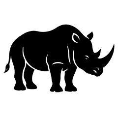 black and white vector silhouette