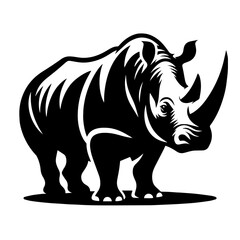 black and white vector silhouette