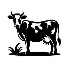 black and white vector silhouette