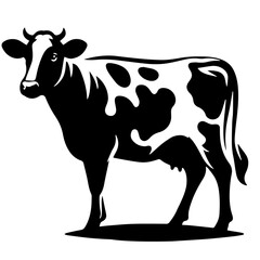 black and white vector silhouette