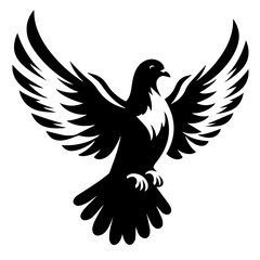 black and white vector silhouette