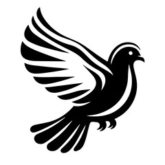 black and white vector silhouette