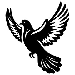 black and white vector silhouette