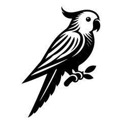 black and white vector silhouette