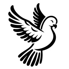 black and white vector silhouette