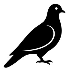 black and white vector silhouette