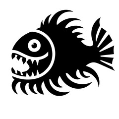 black and white vector silhouette