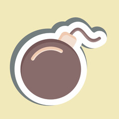 Sticker Bomb. related to Military symbol. design editable