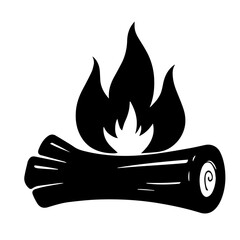 black and white vector silhouette