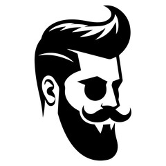 black and white vector silhouette